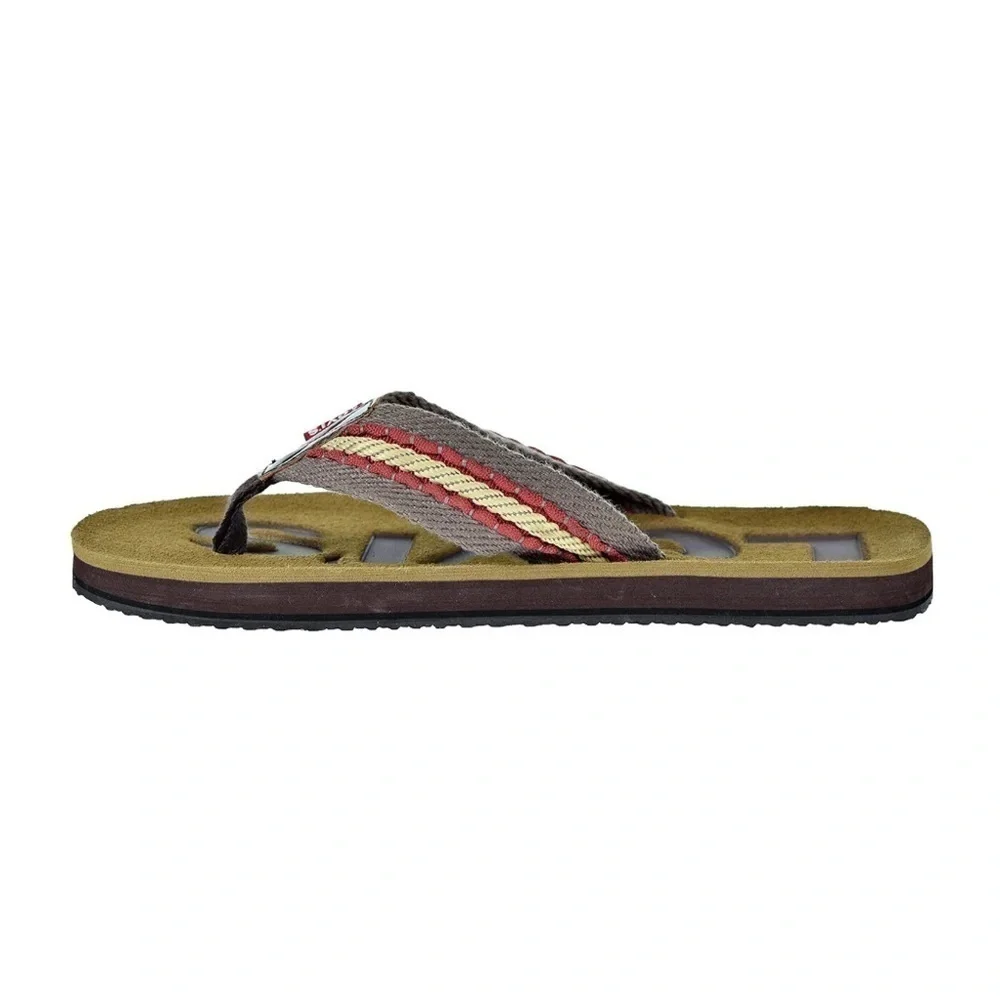 Levi’s Kyle Casual brown red flip flop sandal men’s 12